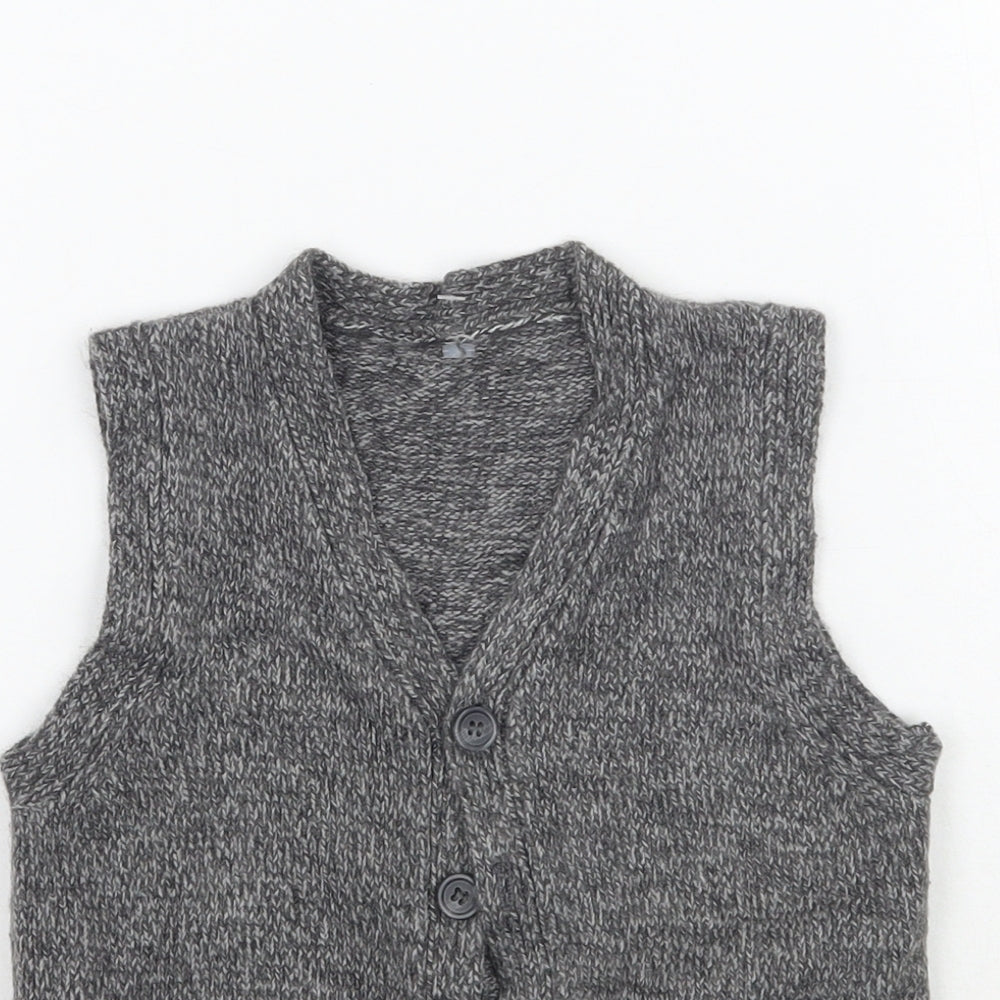 Matalan Boys Grey   Vest Jumper Size 3 Years
