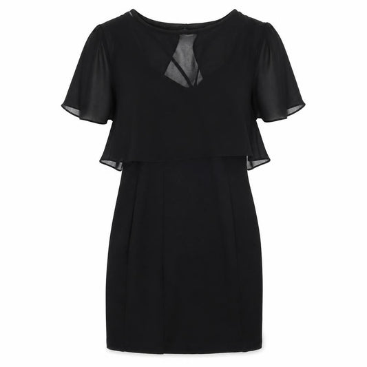 Front view of Silence + Noise women’s black a-line, size S