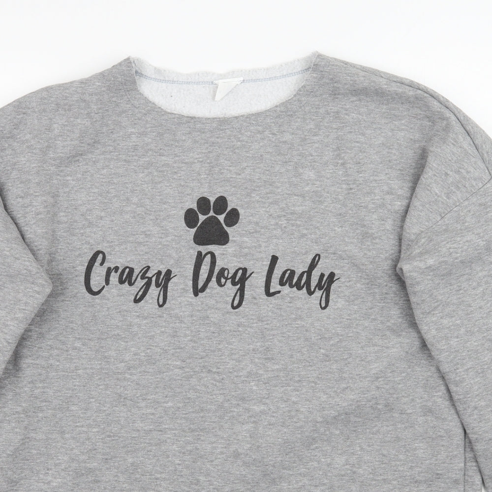 Womens UK Size M Preworn Grey Pullover Jumper
