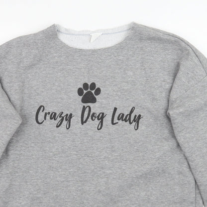 Womens UK Size M Preworn Grey Pullover Jumper