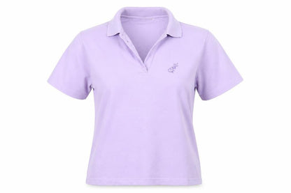 Womens UK Size S Preworn Purple Basic Polo