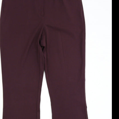Womens UK Size 12 M&S Regular Fit  Red Trousers