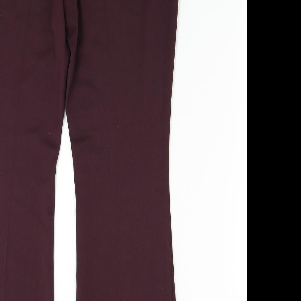 Womens UK Size 12 M&S Regular Fit  Red Trousers