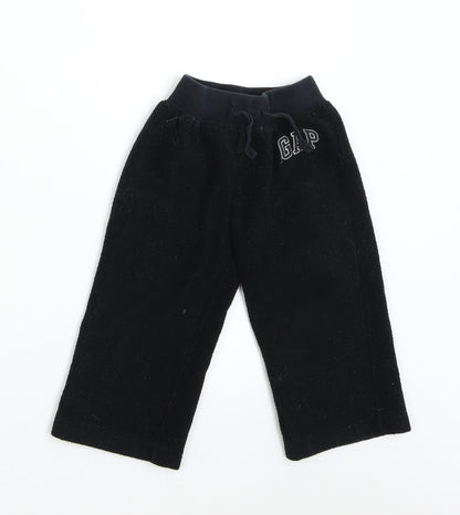 Baby Gap Boys Black  Fleece Sweatpants Trousers Size 2 Years