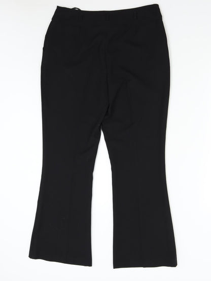 E-vie Womens Black   Trousers  Size 10 L27 in