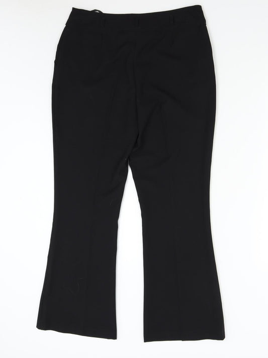 E-vie Womens Black   Trousers  Size 10 L27 in