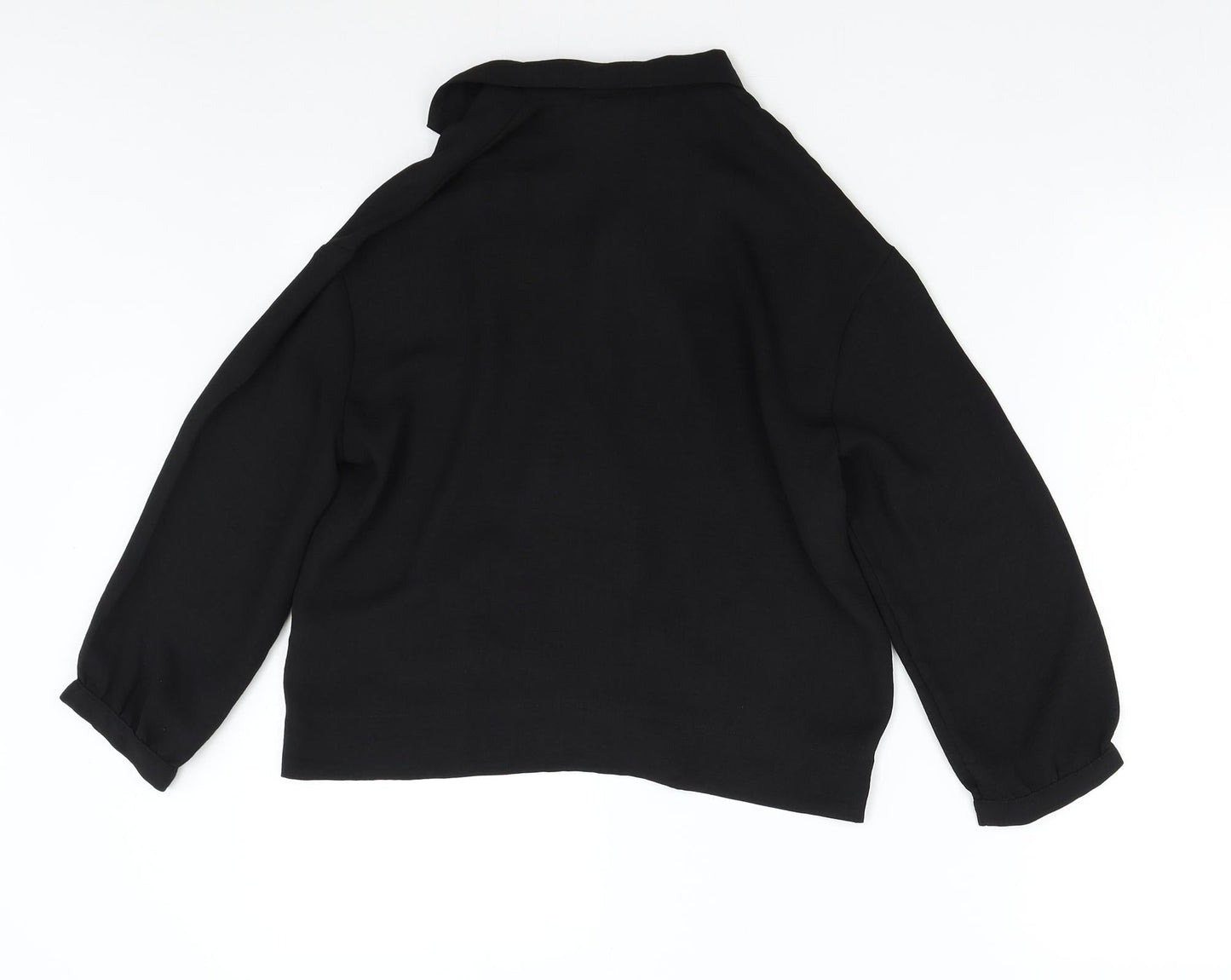 Womens UK Size 6 Topshop Black Basic Blouse