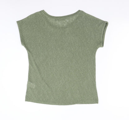 Peacock's Womens Green  Knit Pullover Jumper Size 12