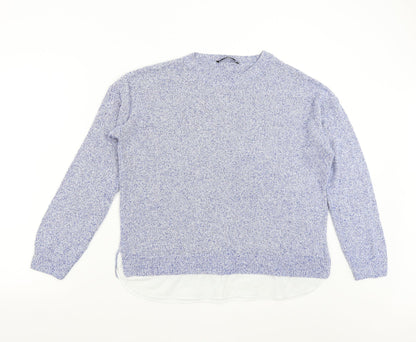 George Womens Blue  Knit Pullover Jumper Size 12