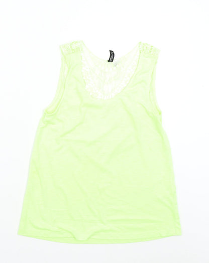 Womens UK Size S H&M Green Basic Tank