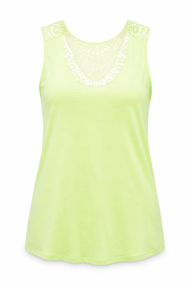 Womens UK Size S H&M Green Basic Tank