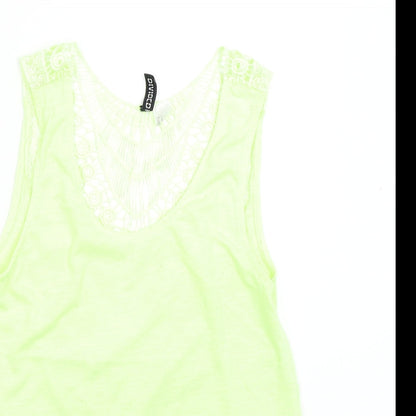 Womens UK Size S H&M Green Basic Tank