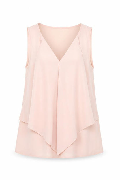 Womens UK Size 10 Dorothy Perkins Pink Basic Tank