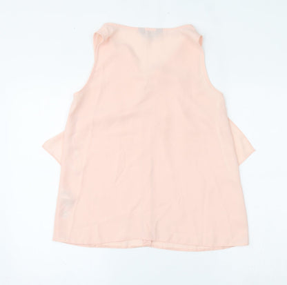 Womens UK Size 10 Dorothy Perkins Pink Basic Tank