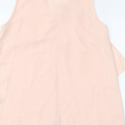 Womens UK Size 10 Dorothy Perkins Pink Basic Tank
