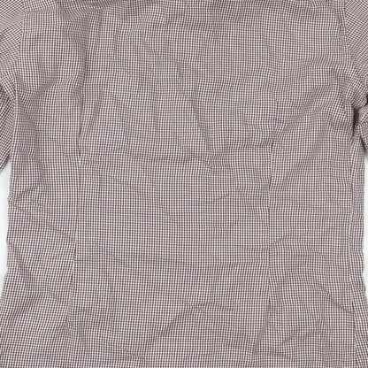 Mens UK Size 14.5 Marks and Spencer Red  Button-Up Long Sleeve Casual Shirt