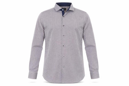 Mens UK Size 14.5 Marks and Spencer Blue  Button-Up Long Sleeve Casual Shirt