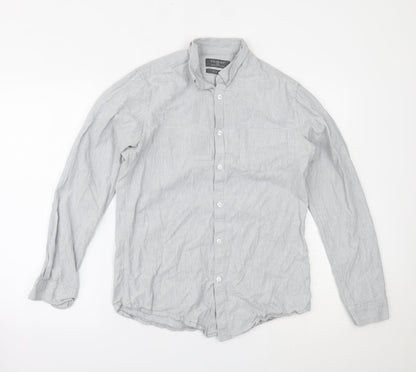 Primark Mens Grey    Button-Up Size S