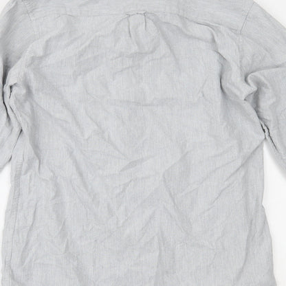 Primark Mens Grey    Button-Up Size S