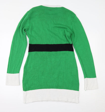 Jingle Bells Womens Green   Bodycon  Size M