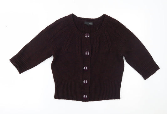 Womens UK Size 10 NEXT Purple Cardigan Jumper