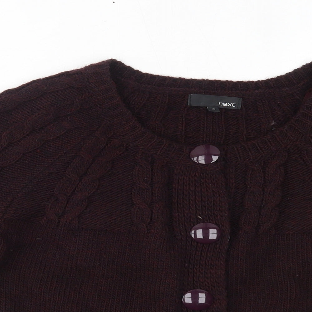 Womens UK Size 10 NEXT Purple Cardigan Jumper