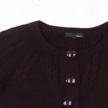 Womens UK Size 10 NEXT Purple Cardigan Jumper