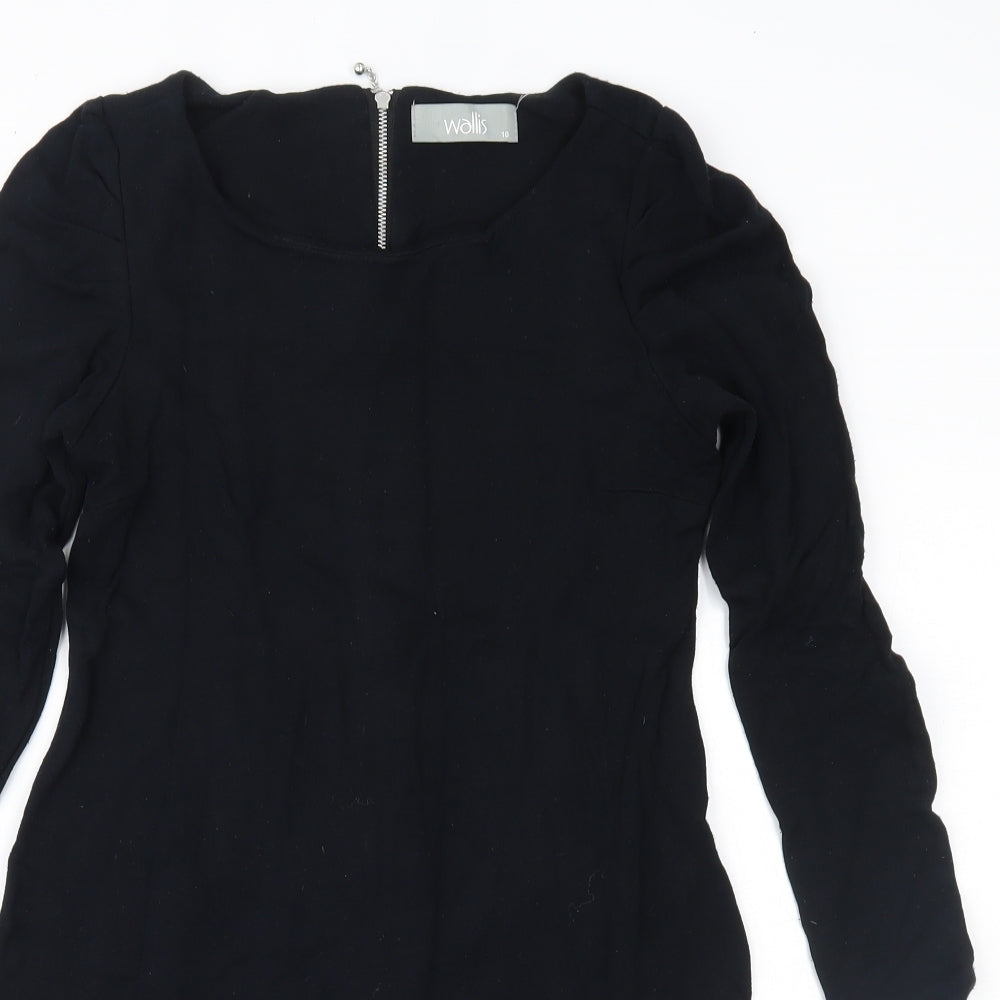 Wallis Womens Black   A-Line  Size 10
