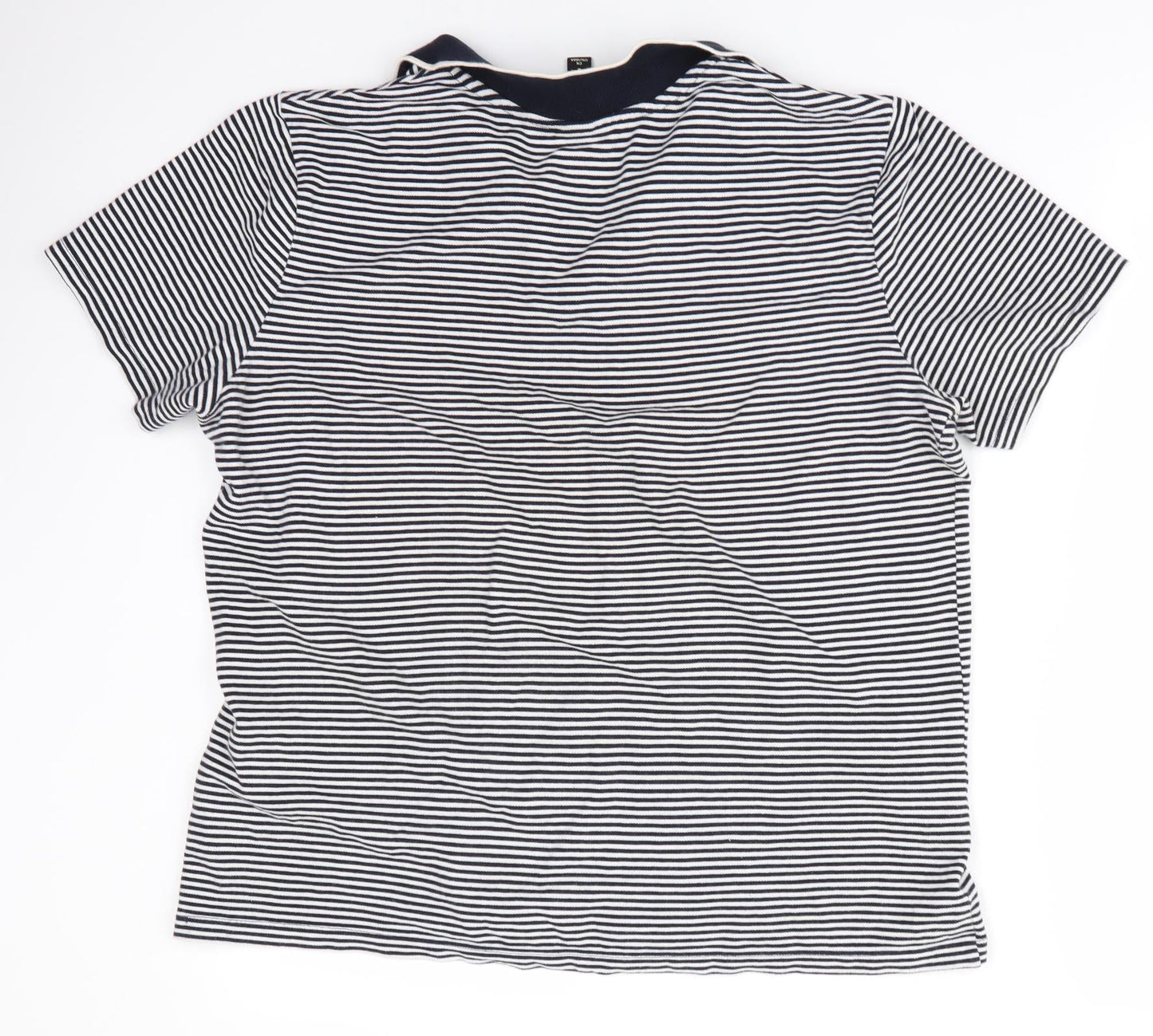 H&M Mens Multicoloured Striped   Polo Size M