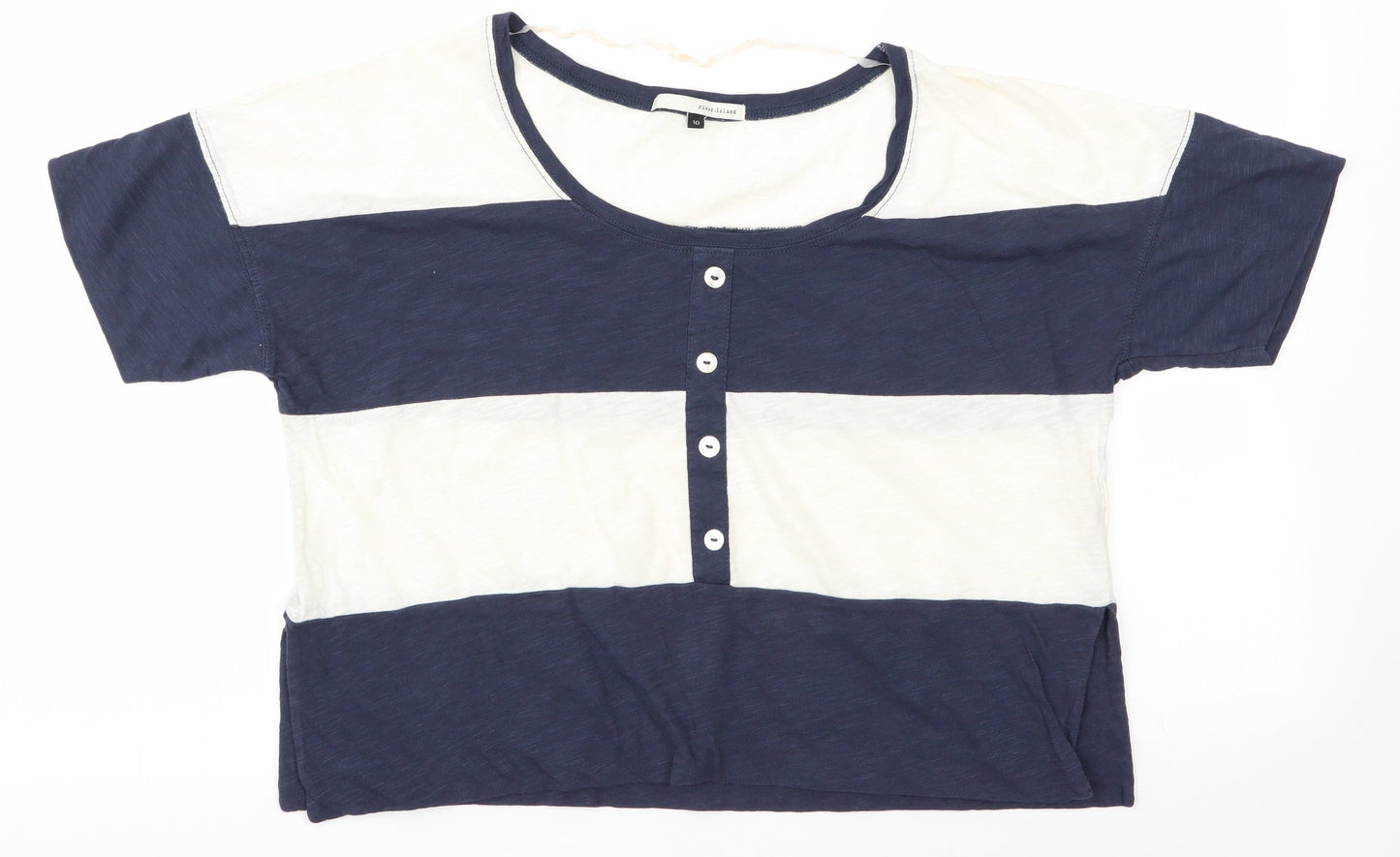 Womens UK Size 10 River Island Blue Basic Blouse