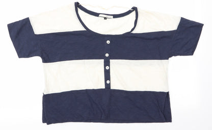 Womens UK Size 10 River Island Blue Basic Blouse