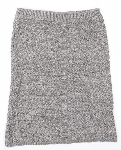 Bellfield Womens Grey   A-Line Skirt Size XS
