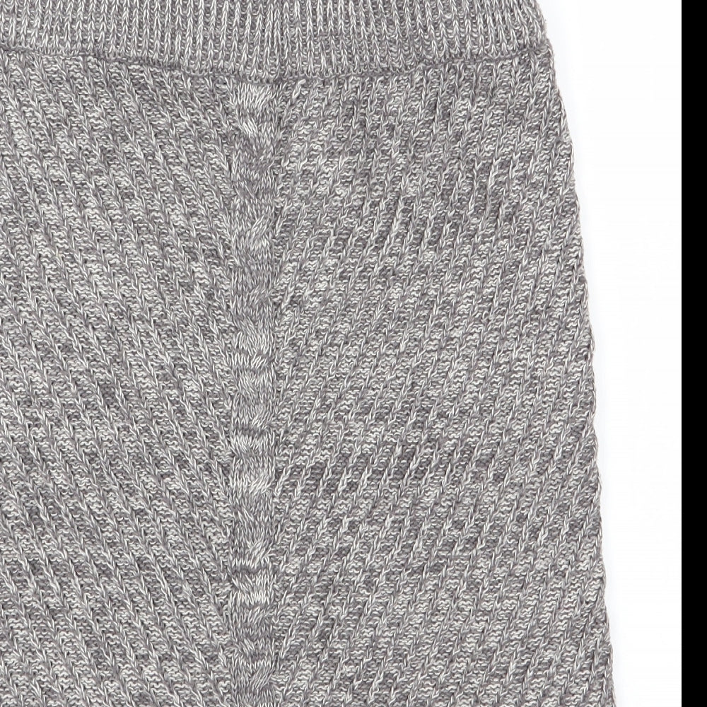 Bellfield Womens Grey   A-Line Skirt Size XS