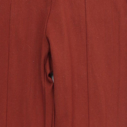 Womens UK Size 12 M&S Regular Fit Dress Pants Brown Trousers