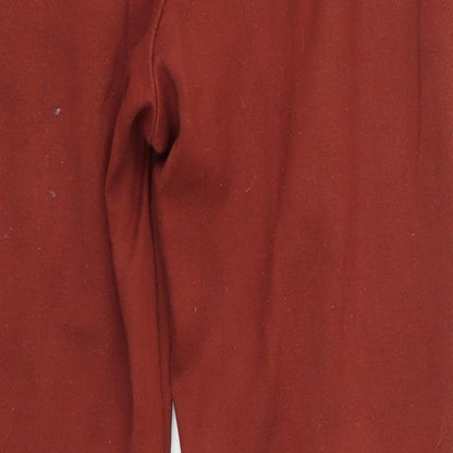 Womens UK Size 12 M&S Regular Fit Dress Pants Brown Trousers