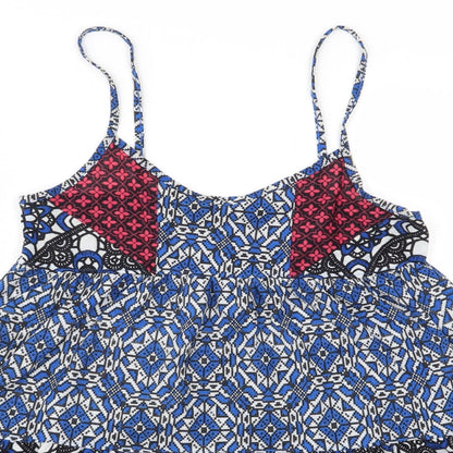 Topshop Womens Multicoloured   Basic Blouse Size 8