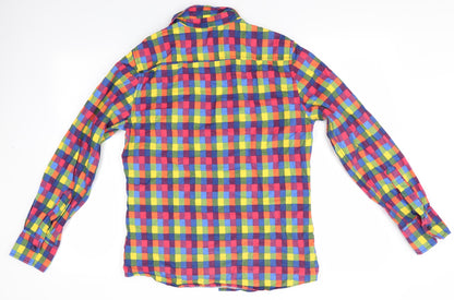 Primark Mens Multicoloured Check   Button-Up Size S