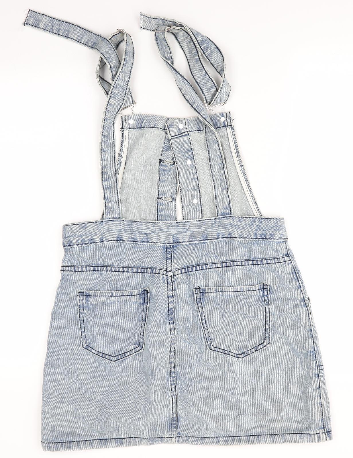 SheIn Womens Blue   Pinafore/Dungaree Dress  Size M