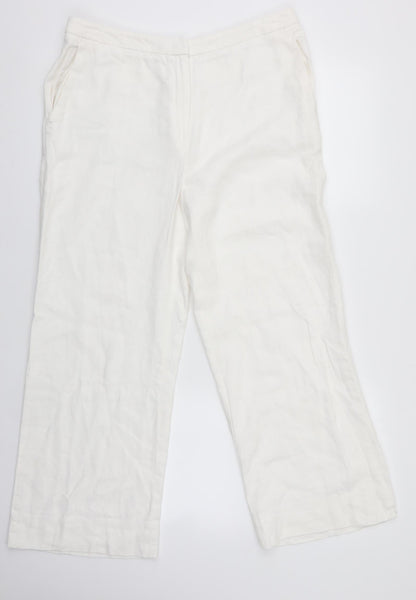 F&F Womens White   Trousers  Size 33 in L25 in