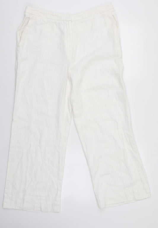 F&F Womens White   Trousers  Size 33 in L25 in