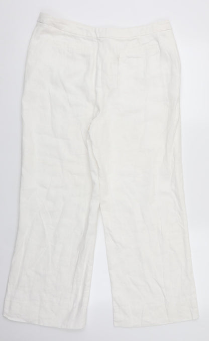 F&F Womens White   Trousers  Size 33 in L25 in