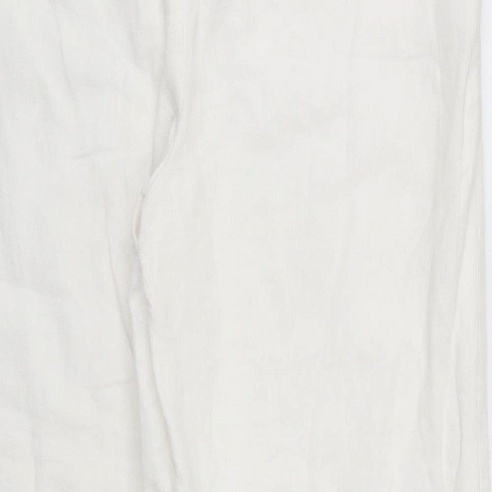 F&F Womens White   Trousers  Size 33 in L25 in