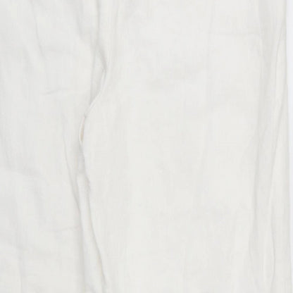 F&F Womens White   Trousers  Size 33 in L25 in