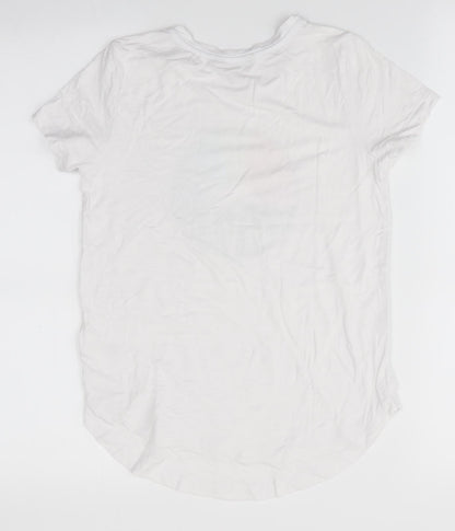 Switch Girls White   Basic T-Shirt Size 10 Years