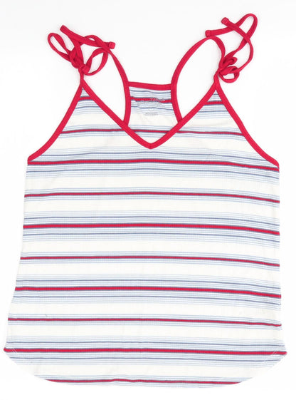 Additional front view of Universal Thread women’s multicoloured striped camisole blouse, size L