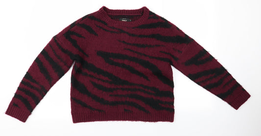 Womens UK Size S Only Multicoloured Pullover Jumper
