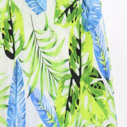 Roman Womens Green Floral  A-Line  Size 10