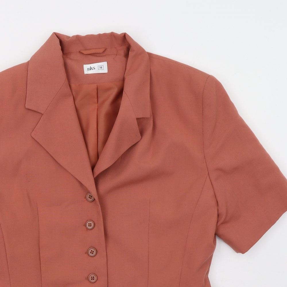 Womens UK Size 14 BHS Pink Jacket