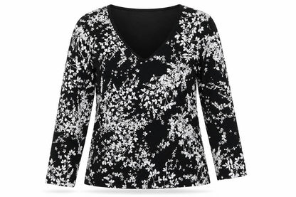 Mexx Womens Black Floral  Basic Blouse Size M