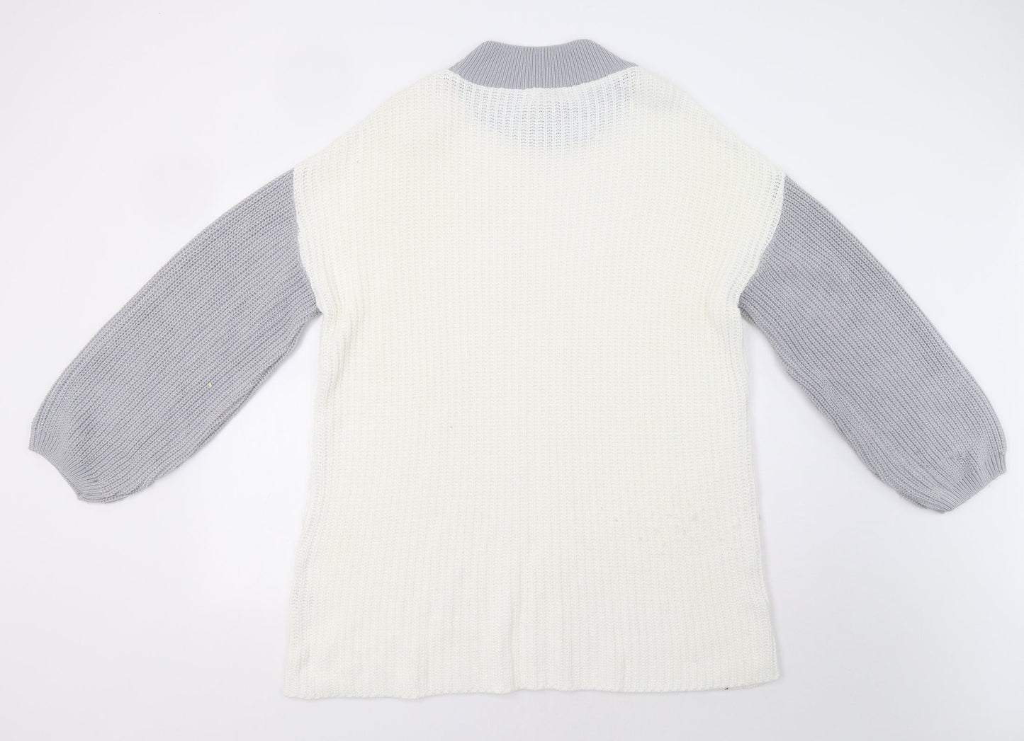 In the Style Womens White Colourblock  Jumper Dress  Size 8